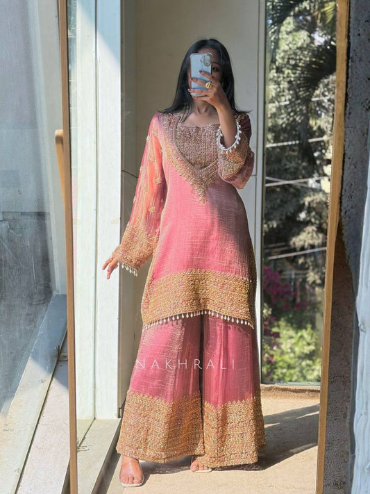 Festive Sharara Suit Set with Dupatta