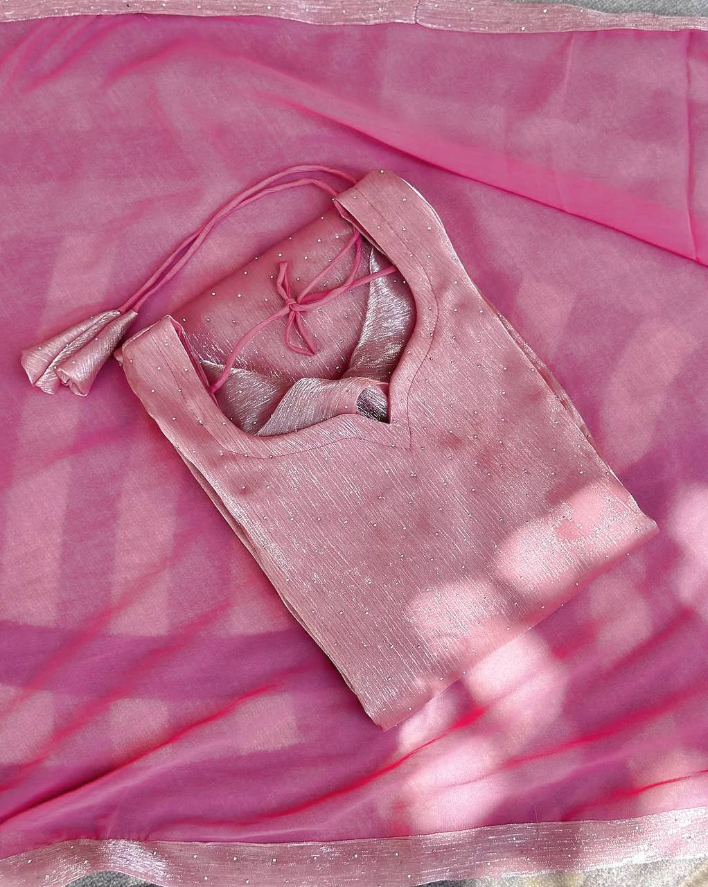 Blush Pink Kurta Pant Set with Dupatta